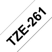 Brother TZE-261 DirectLabel black on white Laminat 36mm x 8m for Broth