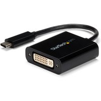 StarTech.com USB C to DVI Adapter - Black - 1920x1200 - USB Type C Vid