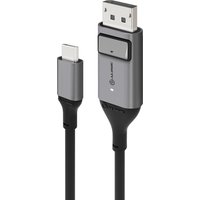ALOGIC 1m Ultra USB-C (Male) to DP (Male) Cable - 4K @60Hz with LED (W