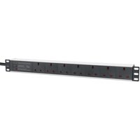 Intellinet 19" 1U PDU 7-way UK. Surge Protection. Rackmount. Powe