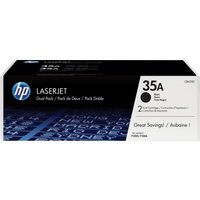 HP CB435AD/35A Toner cartridge black twin pack. 2x1.5K pages/5% Pack=2