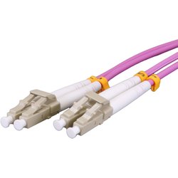 Cablenet 3M OM3 50/125 LC-LC Duplex Violet Lsoh Fibre Patch Lead
