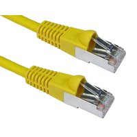 Cables Direct Cat6a. 15m networking cable Yellow S/FTP (S-STP)