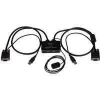 StarTech.com 2 Port USB VGA Cable KVM Switch - USB Powered with Remote