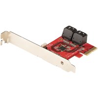 StarTech.com SATA PCIe Card - 4 Port PCIe SATA Expansion Card - 6Gbps
