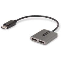 StarTech.com Dual-Monitor DisplayPort 1.4 Splitter. DisplayPort to 2x