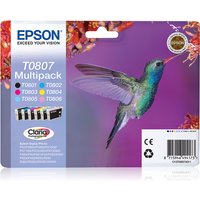 Epson C13T08074021/T0807 Ink cartridge multi pack Bk.C.M.Y.LC.LM Blist