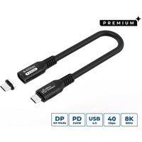 Microconnect MC-LS-USB4CC0.15 USB cable USB4 Gen 3x2 0.15 m USB C Blac