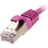 Cablenet 0.5m Cat6a RJ45 Pink U/FTP LSOH 30AWG Slim Snagless Booted Pa