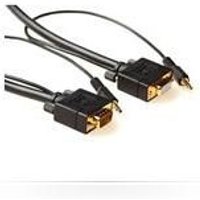 Microconnect MONGH5BMJ video cable adapter 5 m VGA (D-Sub) + 3.5mm Bla