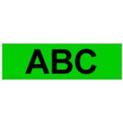 Brother TX-741 Directlabel Black On Green 18Mm X 15M For Brother P-Tou