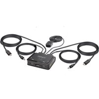 StarTech.com 2-Port USB-C Cable KVM Switch. 4K 60Hz DisplayPort Output