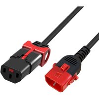 Scolm 2M C14-C13 D-Lck Bk PVC 1.0MM
