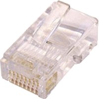 Cat5e RJ45 UTP Round Crimp Plug Solid
