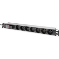 Digitus Socket strip with aluminum profile. surge protection and switc