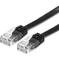 VALUE UTP Cat.6 Flat Network Cable. black 0.5 m