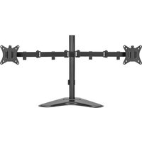 electriQ DUAL Free Standing Monitor Arm For Up to x2 32" Screen