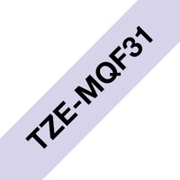 Brother TZE-MQF31 DirectLabel black on Pastell violet Laminat 12mm x 4