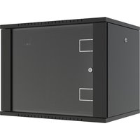 Lanview RWF09U45BL rack cabinet 9U Wall mounted rack Black