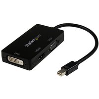 StarTech.com Travel A/V Adapter: 3-in-1 Mini DisplayPort to VGA DVI or
