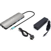 i-tec Metal USB-C Nano 2x Display Docking Station with PD 100 W + Char