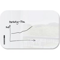 Sigel Artverum Magnetic Glass Board With Rounded Corners 1000x650mm -
