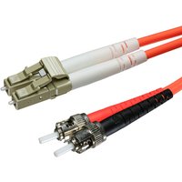 Cablenet 5m OM3 50/125 LC-ST Duplex Orange LSOH Fibre Patch Lead