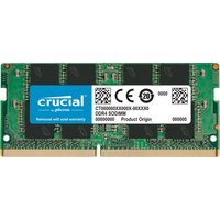 Crucial CT16G4SFRA32A. Component for: Laptop Internal memory: 16 GB Memory layout (modules x size): 1 x 16 GB Internal memory type: DDR4 Memory clock speed: 3200 MHz Memory form factor: 260-pin SO-DIMM CAS latency: 22