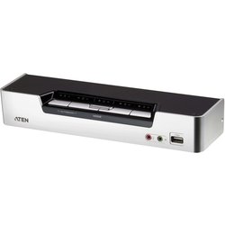 Aten CS1794 Kvm Switch Rack Mounting Black. Stainless Steel