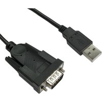 Cables Direct 1.8m USB AM– DB9M ADA BLK FTDI
