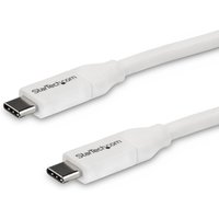 StarTech.com USB-C to USB-C Cable w/ 5A PD - M/M - White - 4 m (13 ft.