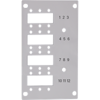LogiLink Fiber optic front plate 12 LC-D / 12 SC-S for splice distribu