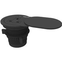 Fellowes Power Spot with 1 Power Socket & 1 USB-C Port Black
