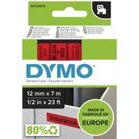 Dymo 45017/S0720570 DirectLabel-etikettes black on red 12mm x 7m for D