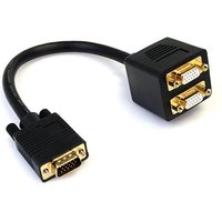 StarTech.com 1 ft VGA to 2x VGA Video Splitter Cable โ M/F