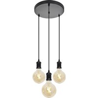 4lite Decorative 3 Light Circular Ceiling Pendant (Bulbs Not Included)
