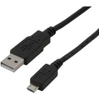 MCL MC922AHB-1M USB cable USB 2.0 USB A Micro-USB B Black