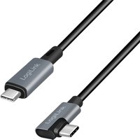 LogiLink CU0182 USB cable USB 2.0 1 m USB C Black. Silver