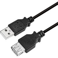 LogiLink CU0011B USB cable USB 2.0 3 m USB A Black