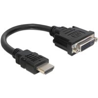 DeLOCK 0.2m HDMI-DVI M/F HDMI Type A (Standard) DVI-D Black