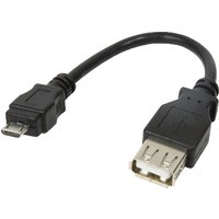LogiLink AU0030 USB cable Micro-USB B USB A Black