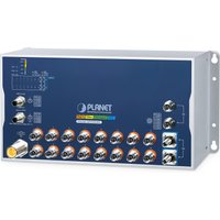 PLANET ITS-6326-16P2T2XS-WV network switch Managed L3 Aluminium. Blue