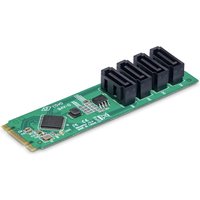 StarTech.com 4-Port M.2 to SATA Adapter Card. M.2 PCIe 3.0 to SATA HDD