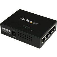 StarTech.com 4-Port Gigabit Midspan - PoE+ Injector - 802.3at/af - TAA