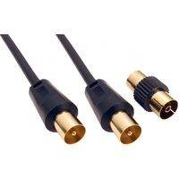 Cables Direct 2TV-000HBK coaxial cable 0.5 m RF Black