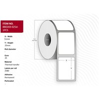 Capture 880269-025D-1PCS printer label White