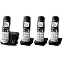 Panasonic KX-TG6824GB telephone DECT telephone Caller ID Black. Silver