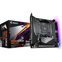 GIGABYTE B550I AORUS PRO AX Motherboard - AMD Ryzen 5000 CPUs, 8 Phases VRM, up to 5300MHz DDR4, 1xPCIe 4.0 + 1xPCIe 3.0 M.2, Wi-Fi 6E, 2.5GbE LAN, USB 3.2 Gen 2
