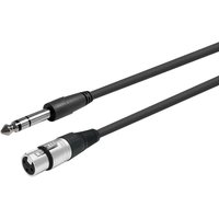 Vivolink PROAUDXLRFJACKS1 audio cable 1 m XLR 6.35mm Black