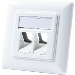 Logilink NK4020 Socket-Outlet 2 X RJ-45 White